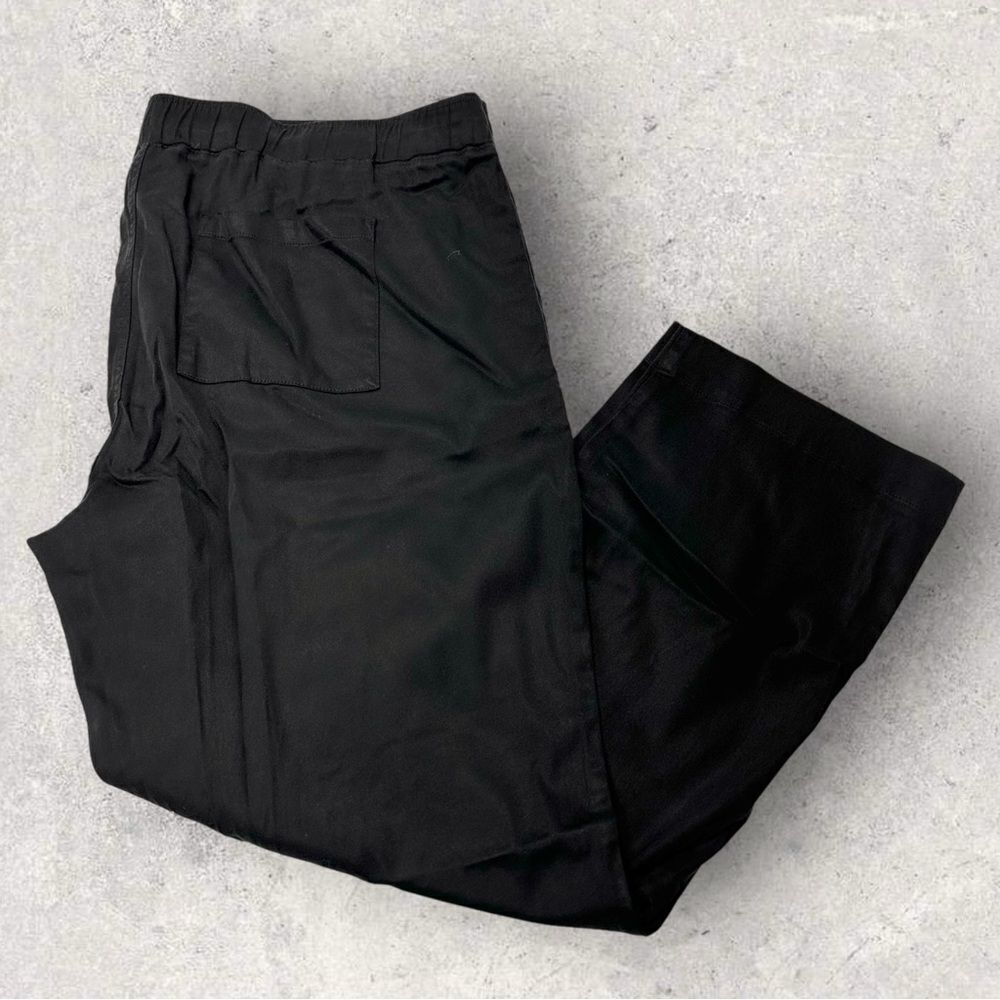NWT Buffalo David Bitton Soft Tencel Pull On Pant Black Drawstring Waist XXL